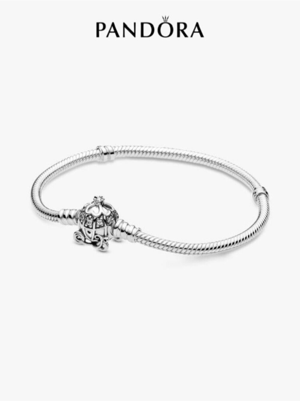 Pandora Disney Cinderella Pumpkin Coach Clasp Pandora Moments Bracelet